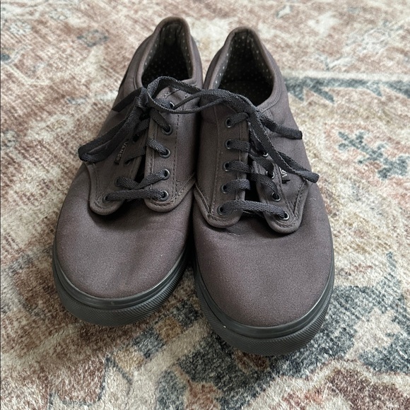 WORN 1X Vans Atwood Gray Mono Low Tops - Picture 2 of 6